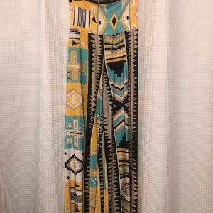Aztec flowy pants